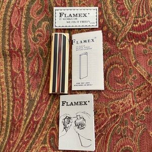 Vintage Flamex Gold and Black Lighter